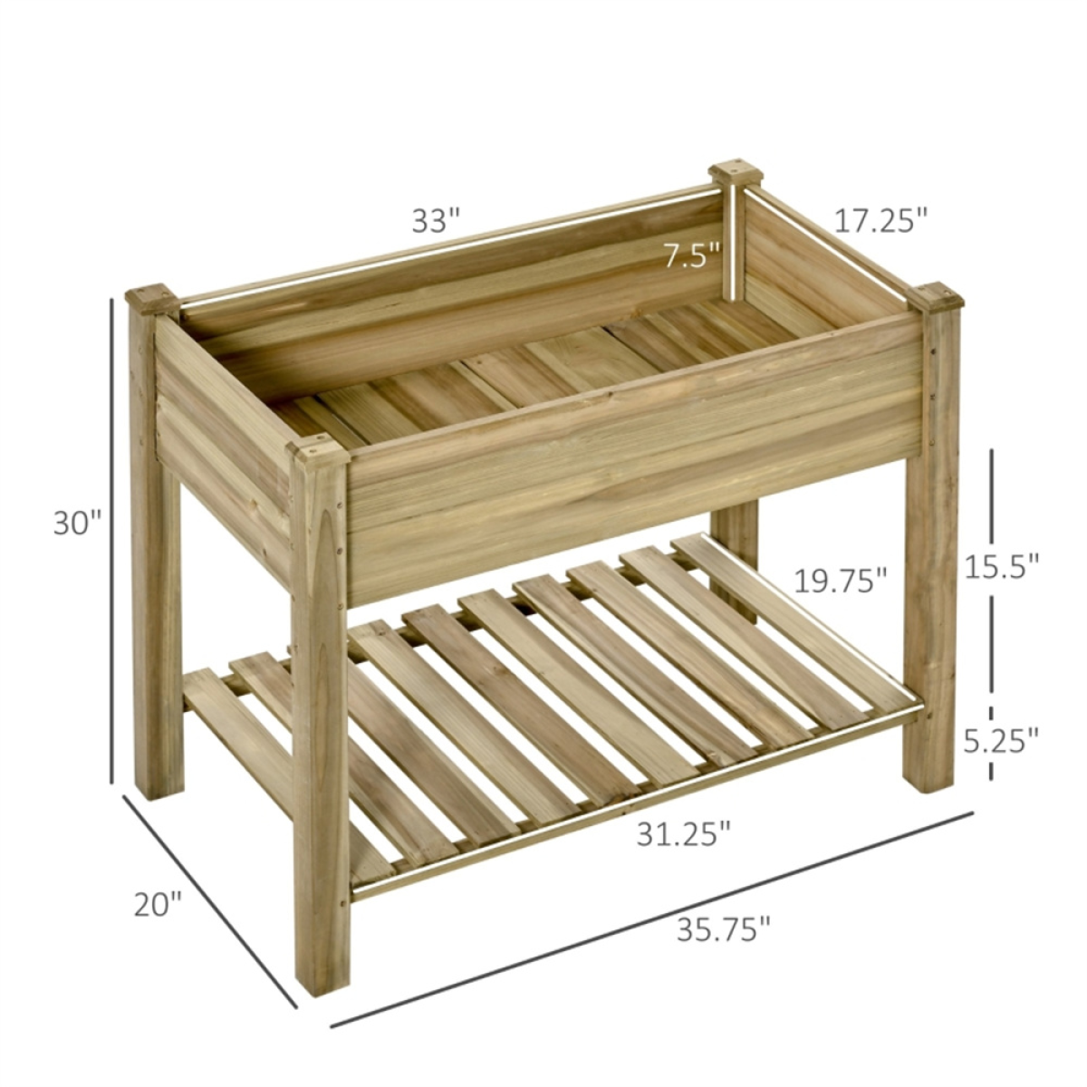 raised garden bed with view 4