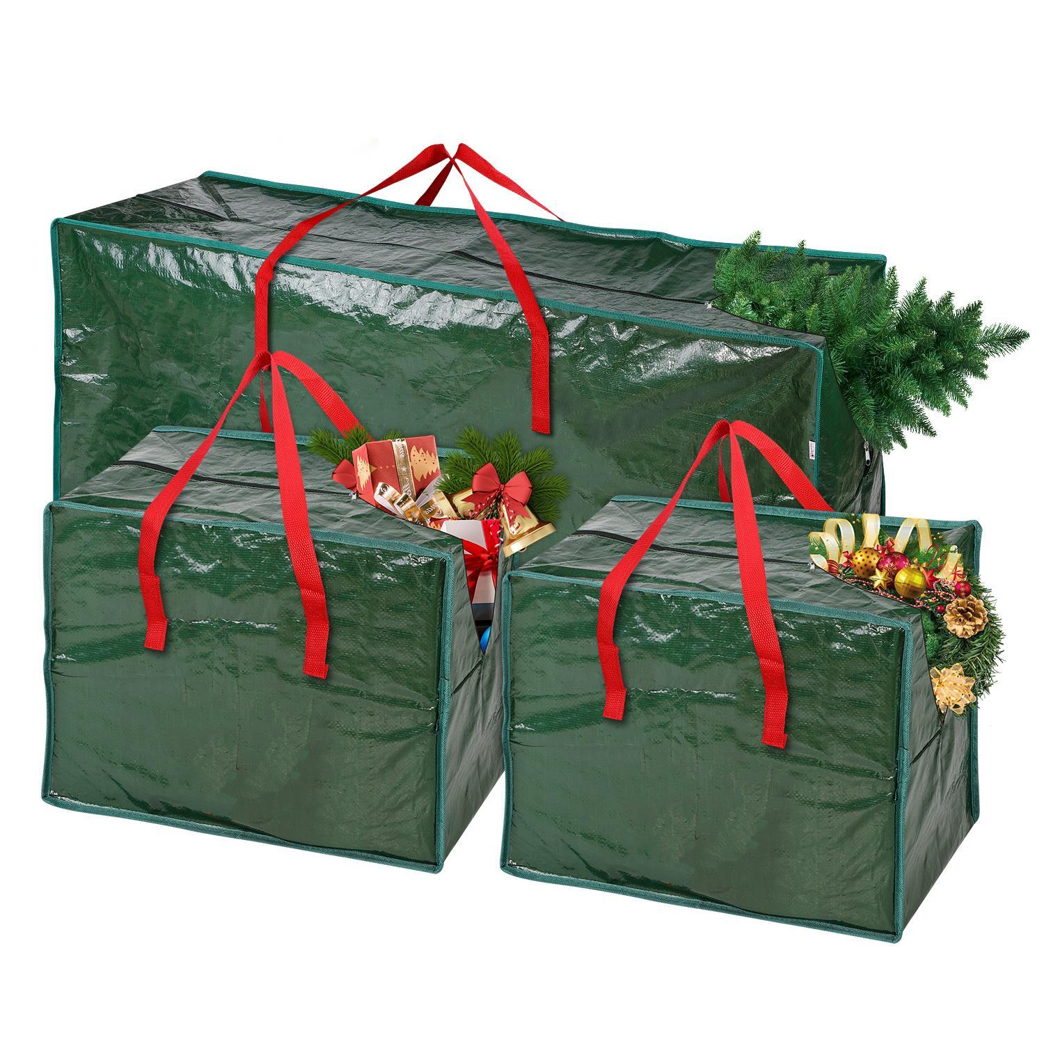 3 piece christmas storage bags with reinforced seams and strong zippers
