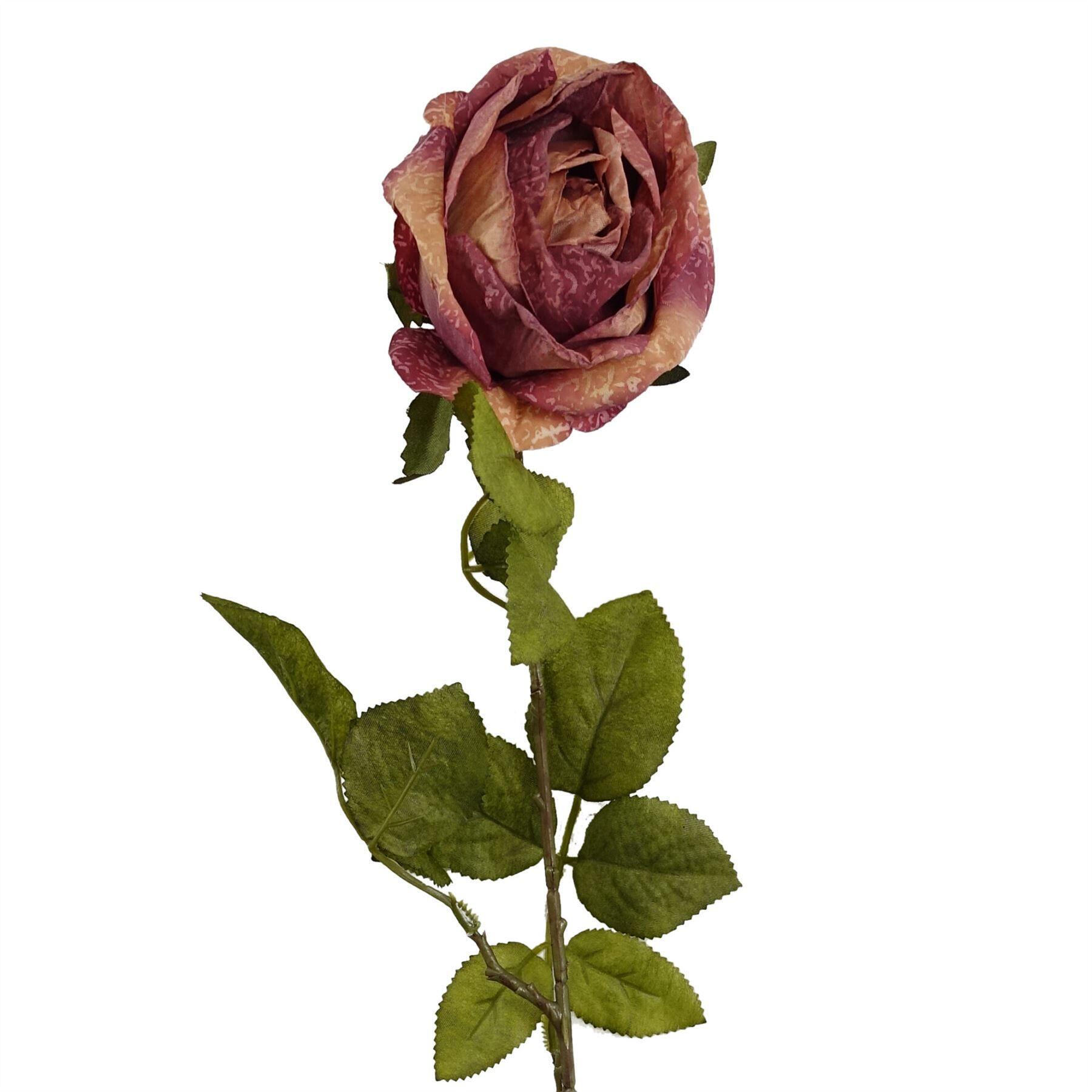 6 pink rose dark x of artificial product image