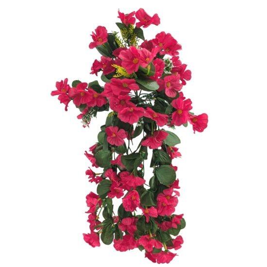 trailing artificial nasturtium flowers for hanging baskets fuschia pink