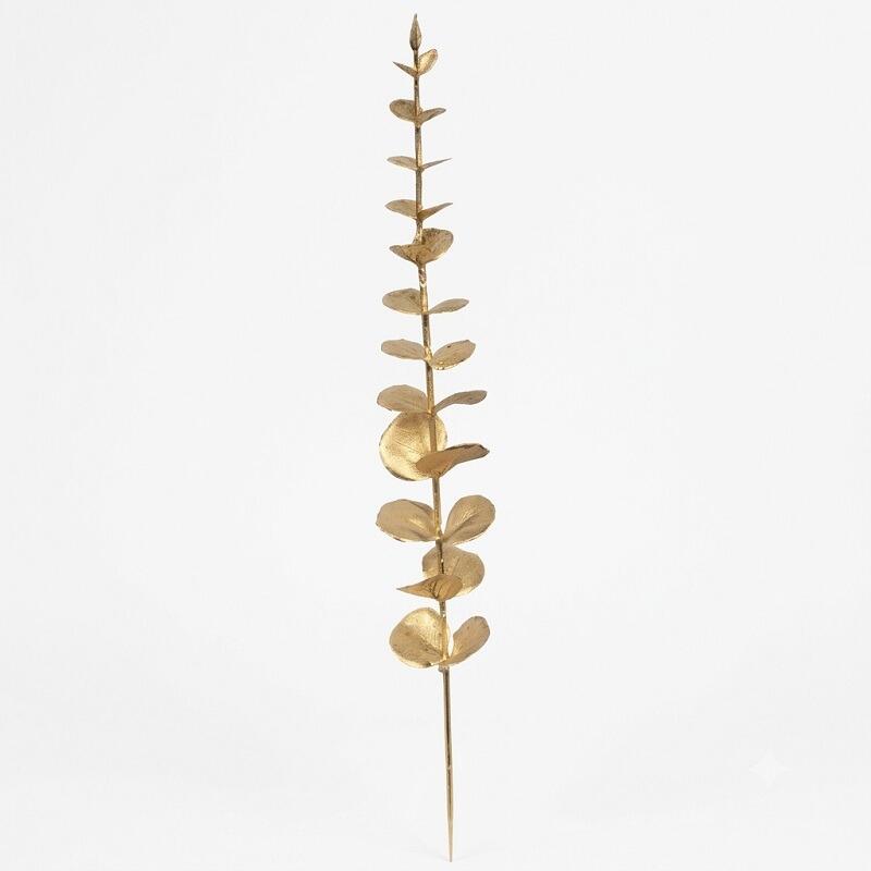 artificial gold pick stem eucalyptus christmas