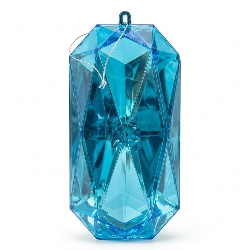hanging bauble christmas turquoise gem jewel large