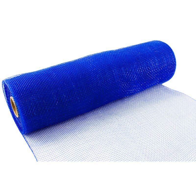 royal blue deco mesh