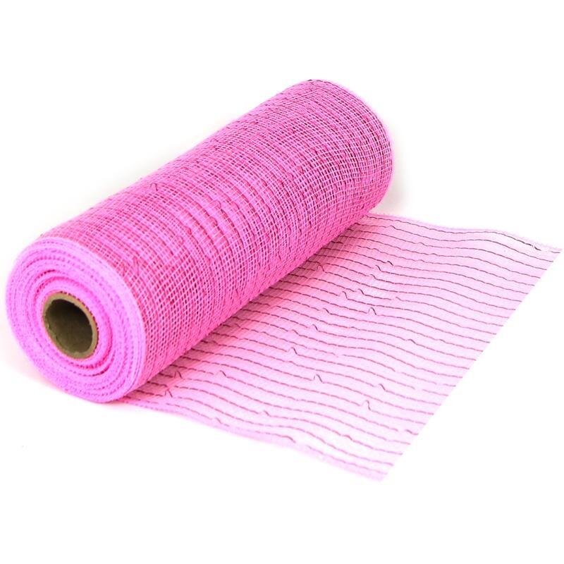 Eleganza Pink Deco Mesh 10 inch