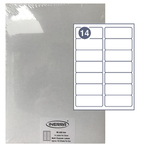 14 per sheet blank label template