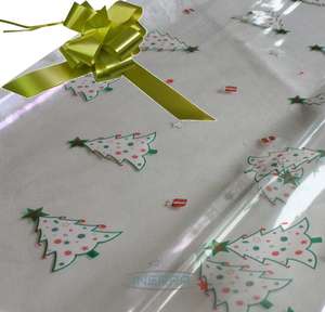 olive hamper wrapping kit christmas trees cellophane wrap