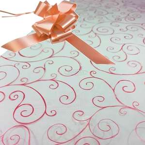 champagne cellophane hamper wrap kit wrapping red scroll