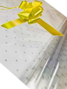 yellow hamper wrap wrapping kit cellophane bow