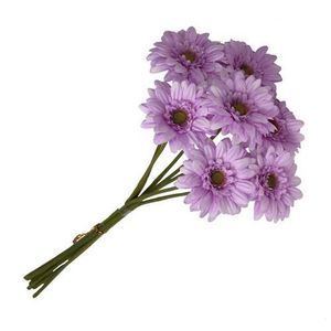 artificial flower bundle stems gerbera lilac