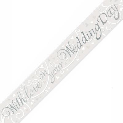 9ft Wedding Banner With Love On Your Wedding Day