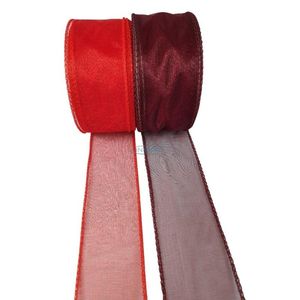 red burgundy ribbon