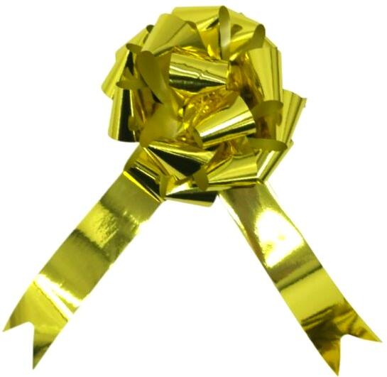 metallic gold bows