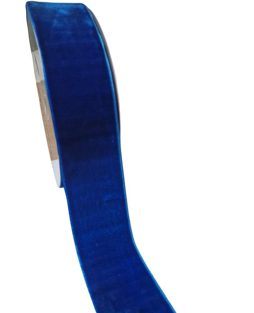 blue velvet ribbon