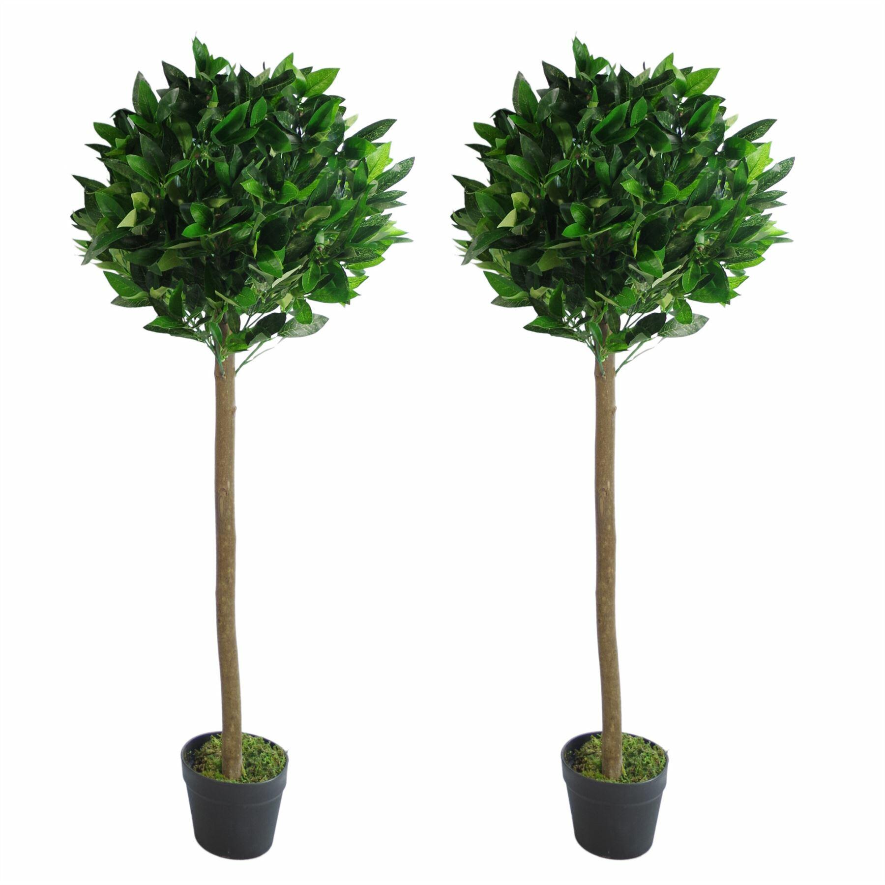 Artificial Topiary Bay Laurel Ball Trees