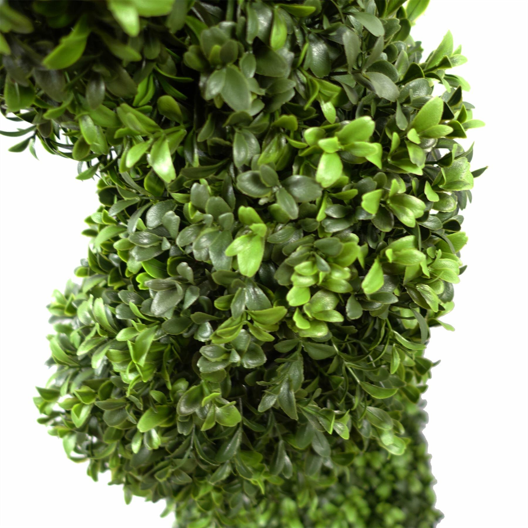 Pair of Spiral Buxus Artificial Tree