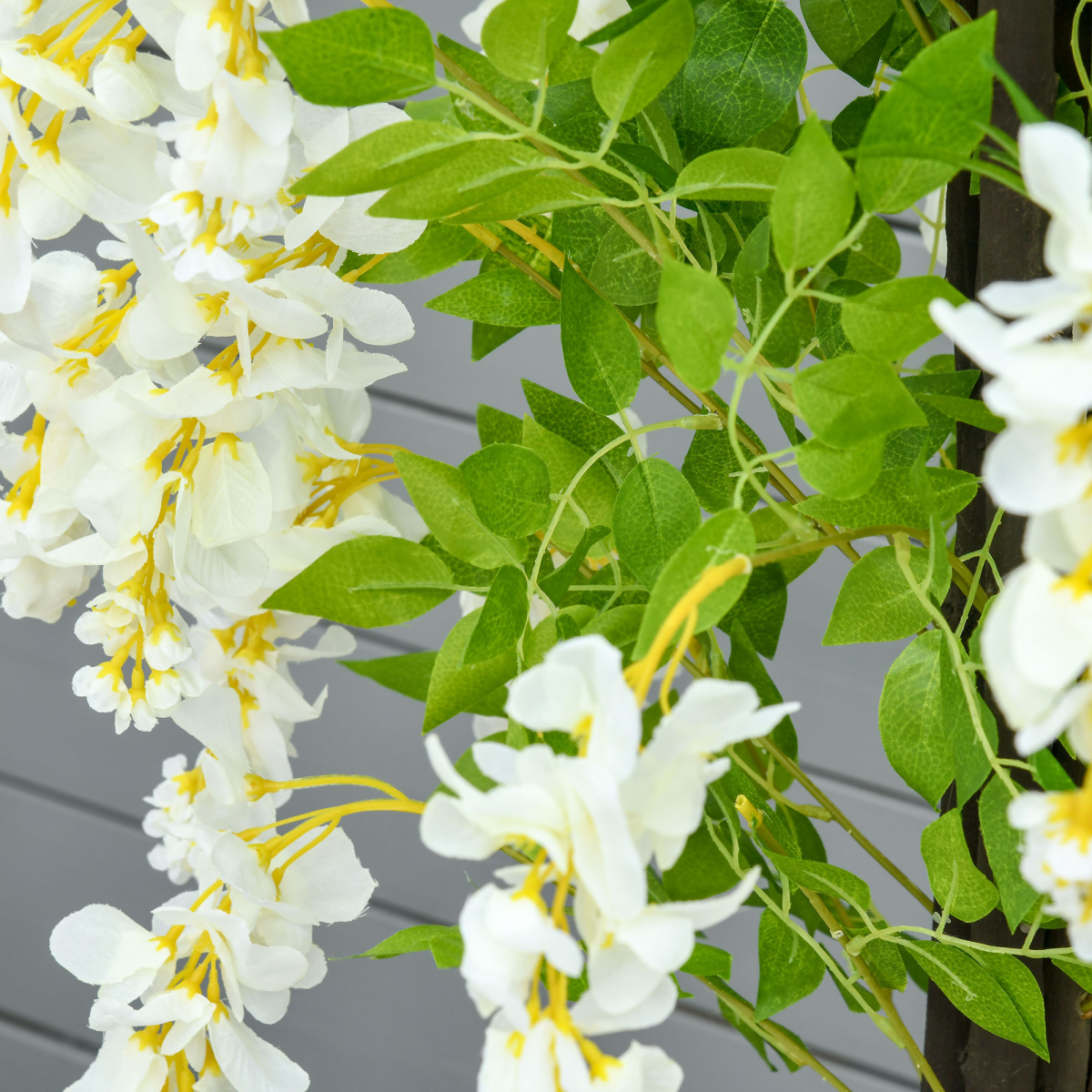 Artificial White Wisteria Tree Faux Decorative Plant
