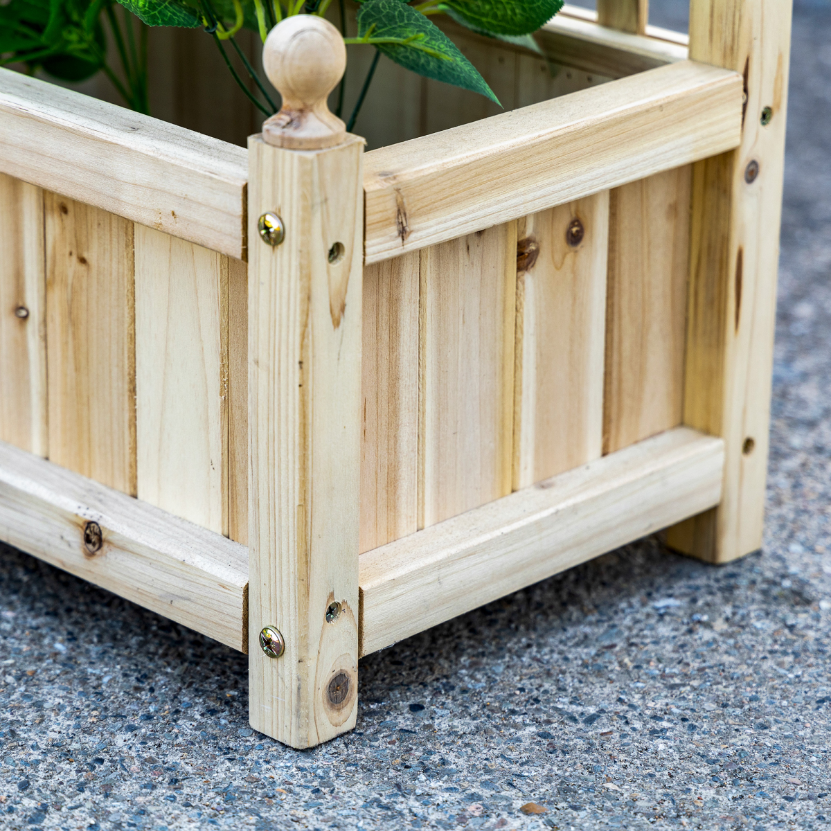 Raised Garden Bed with Trellis Garden Planters