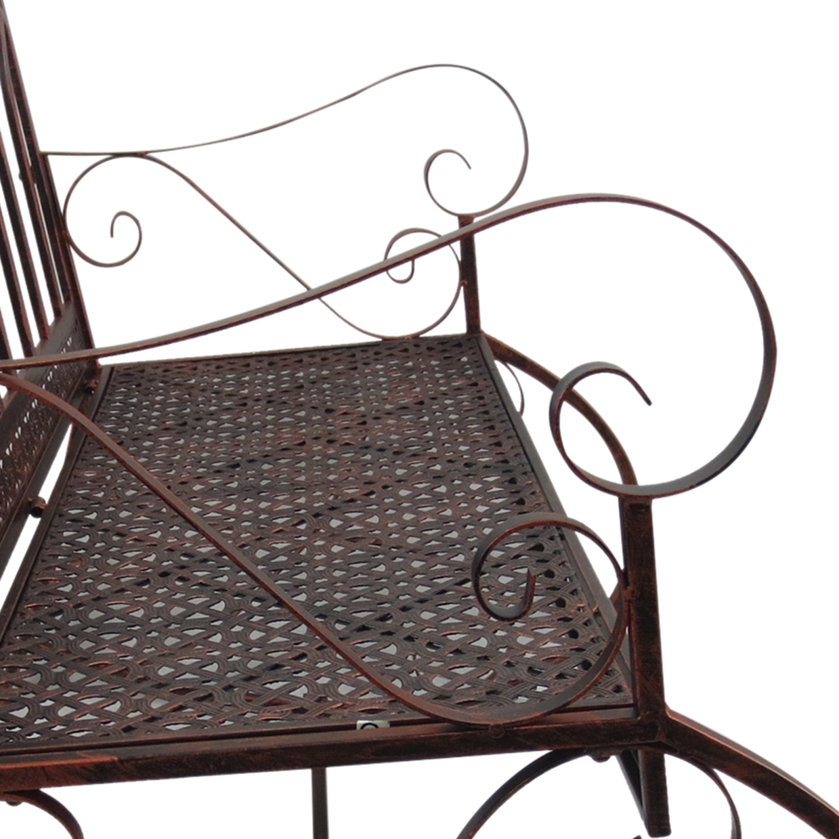 Rocking Chair Swing Bench - Metal Bronze Garden