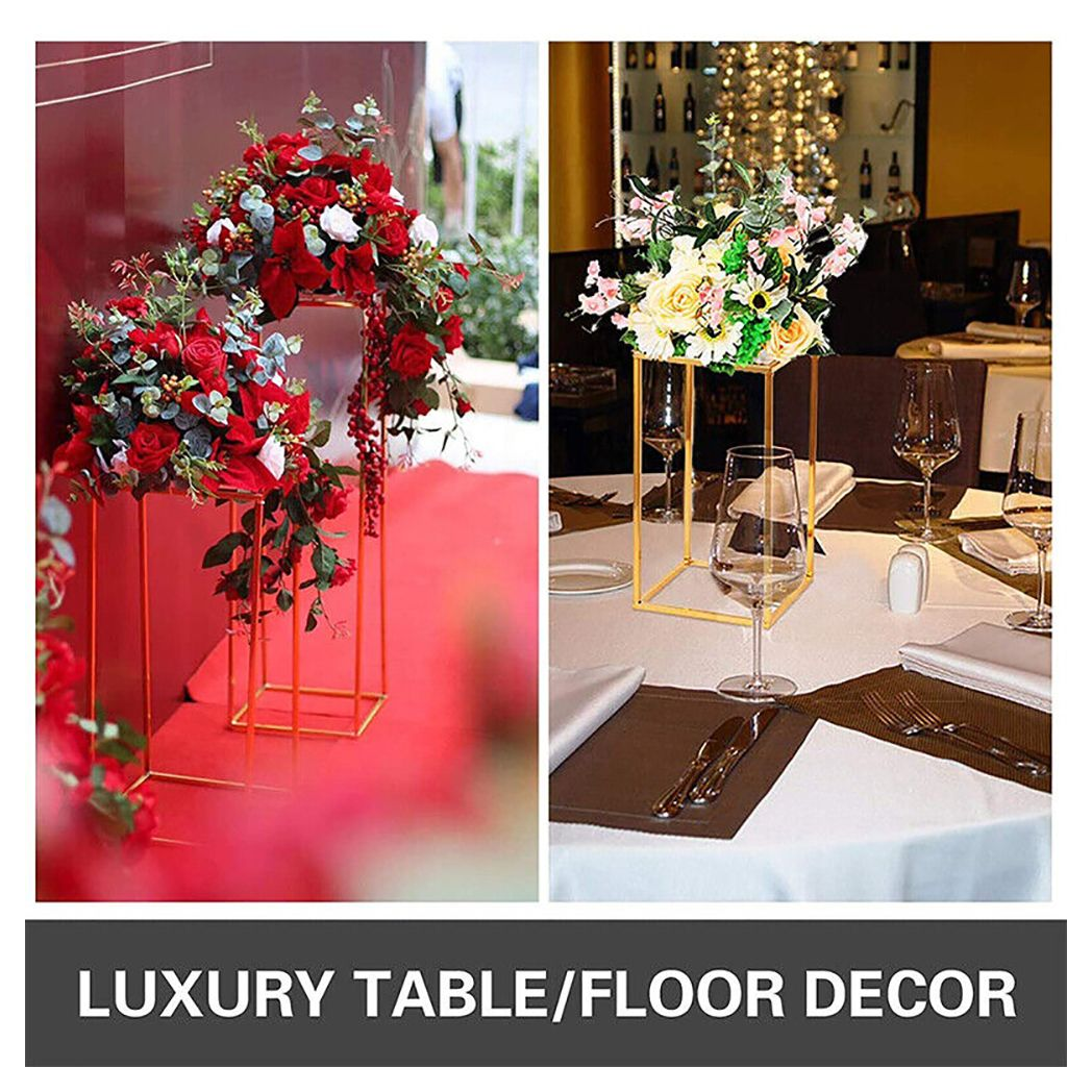 40cm Metal Geometric Stand Flower Vase Holder