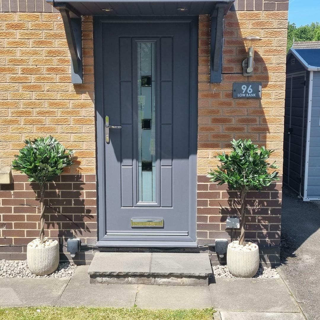 pair of 90cm (3ft) twisted stem artificial topiary