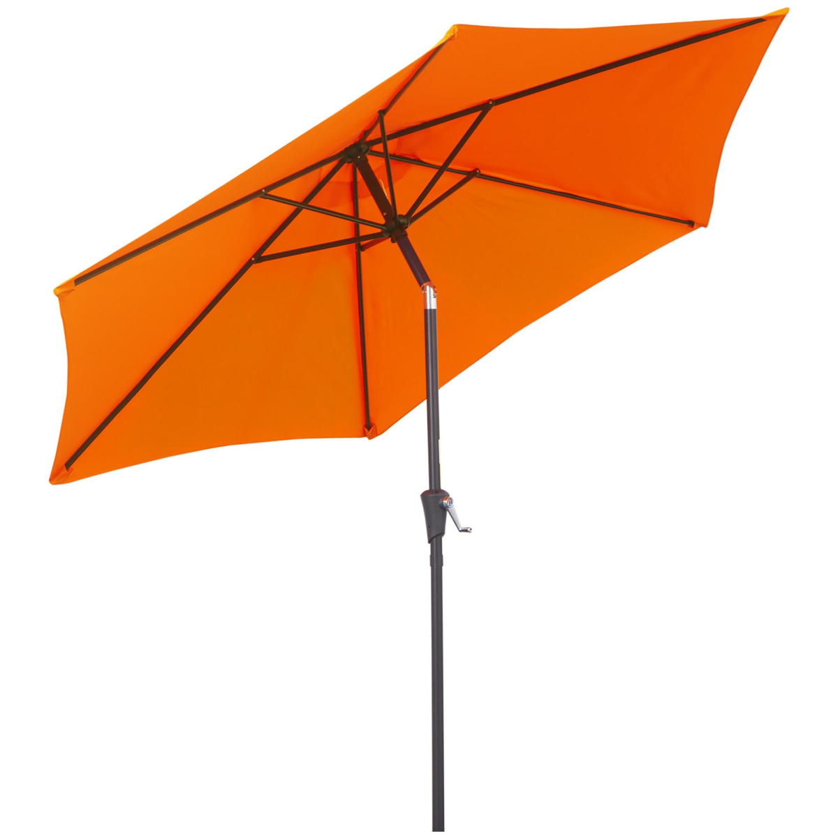 patio umbrella parasol sun shade garden aluminium orange