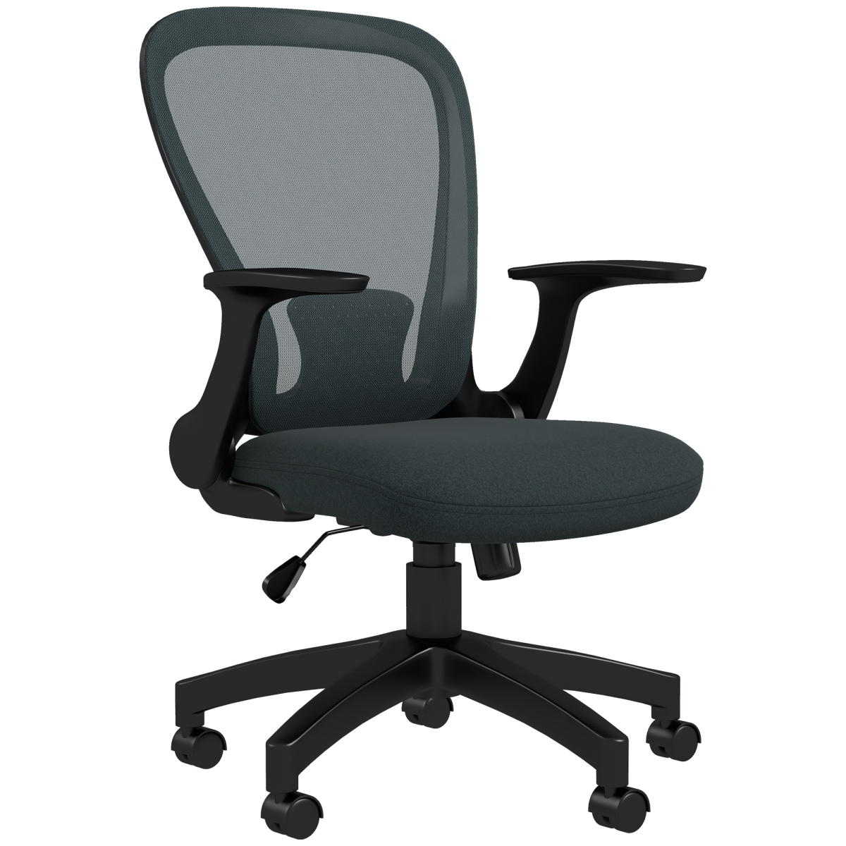 vinsetto mesh office chair computer chair with adjustable view 1