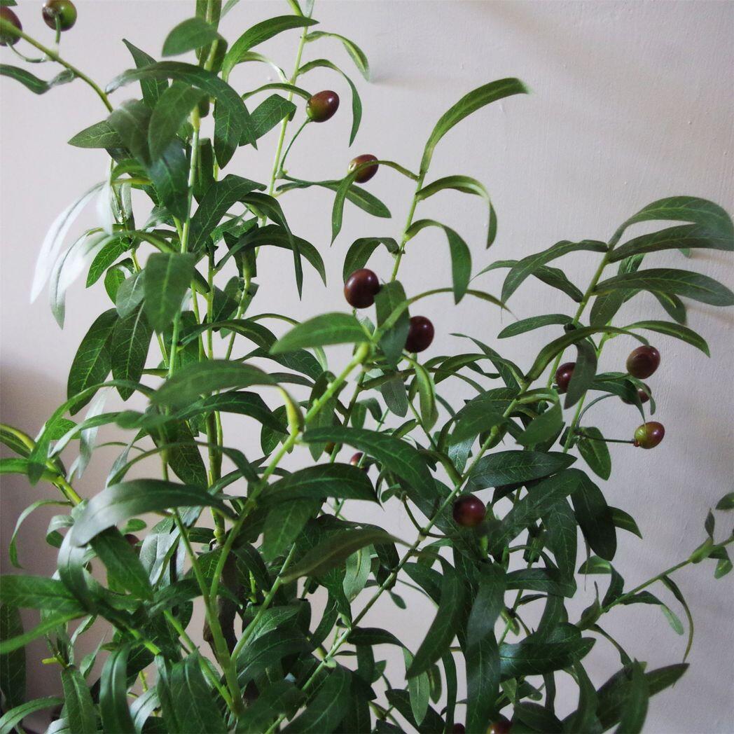 image of 120cm artificial olive tree natural style view 3