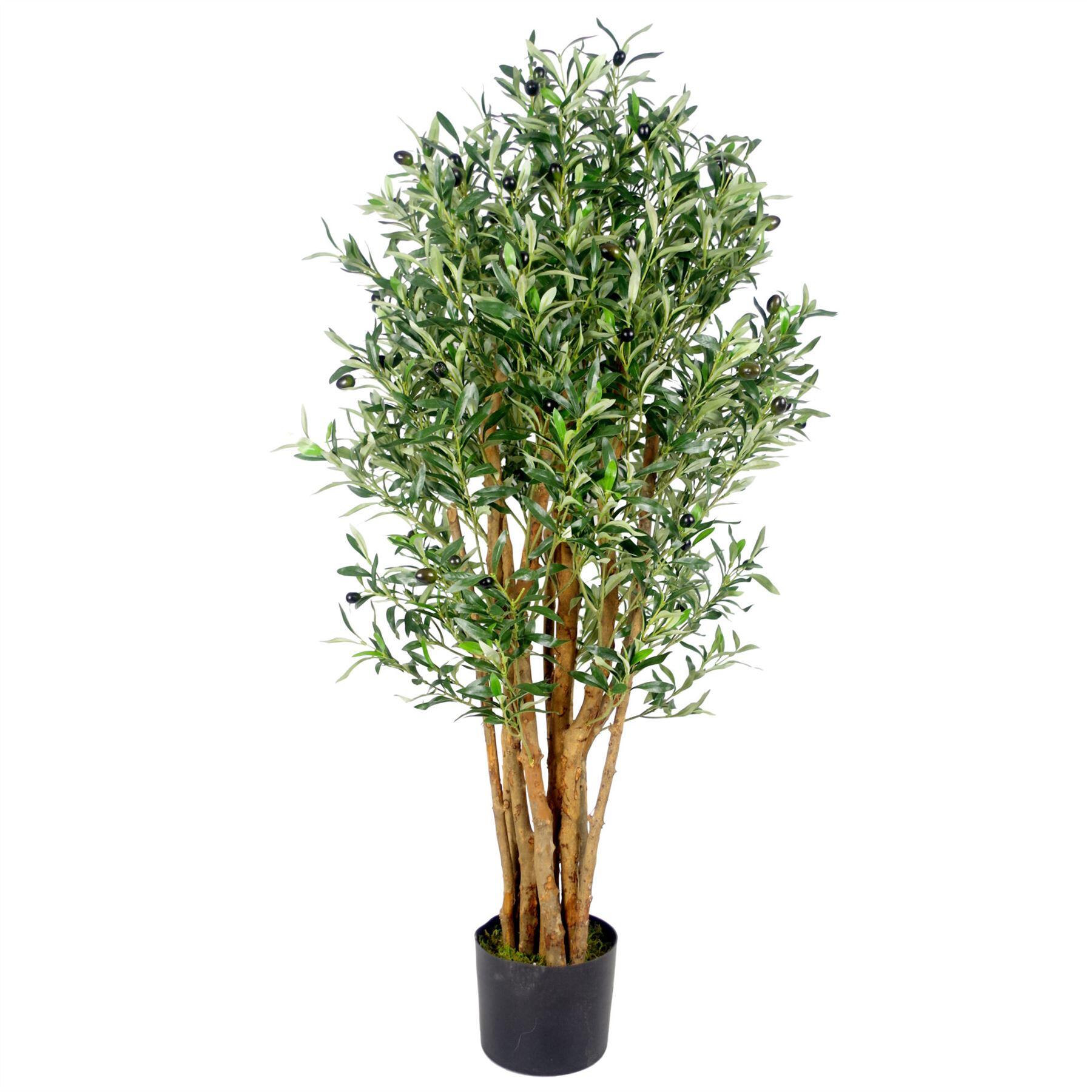 image of 125cm luxury artificial olive tree premium range