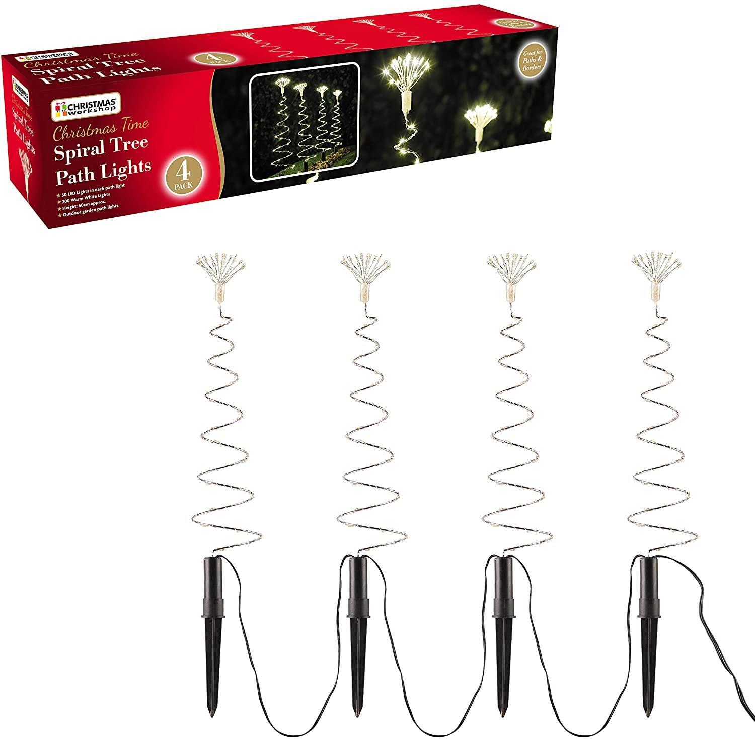 christmas 50cm spiral path tent lamps used in home or garden settings