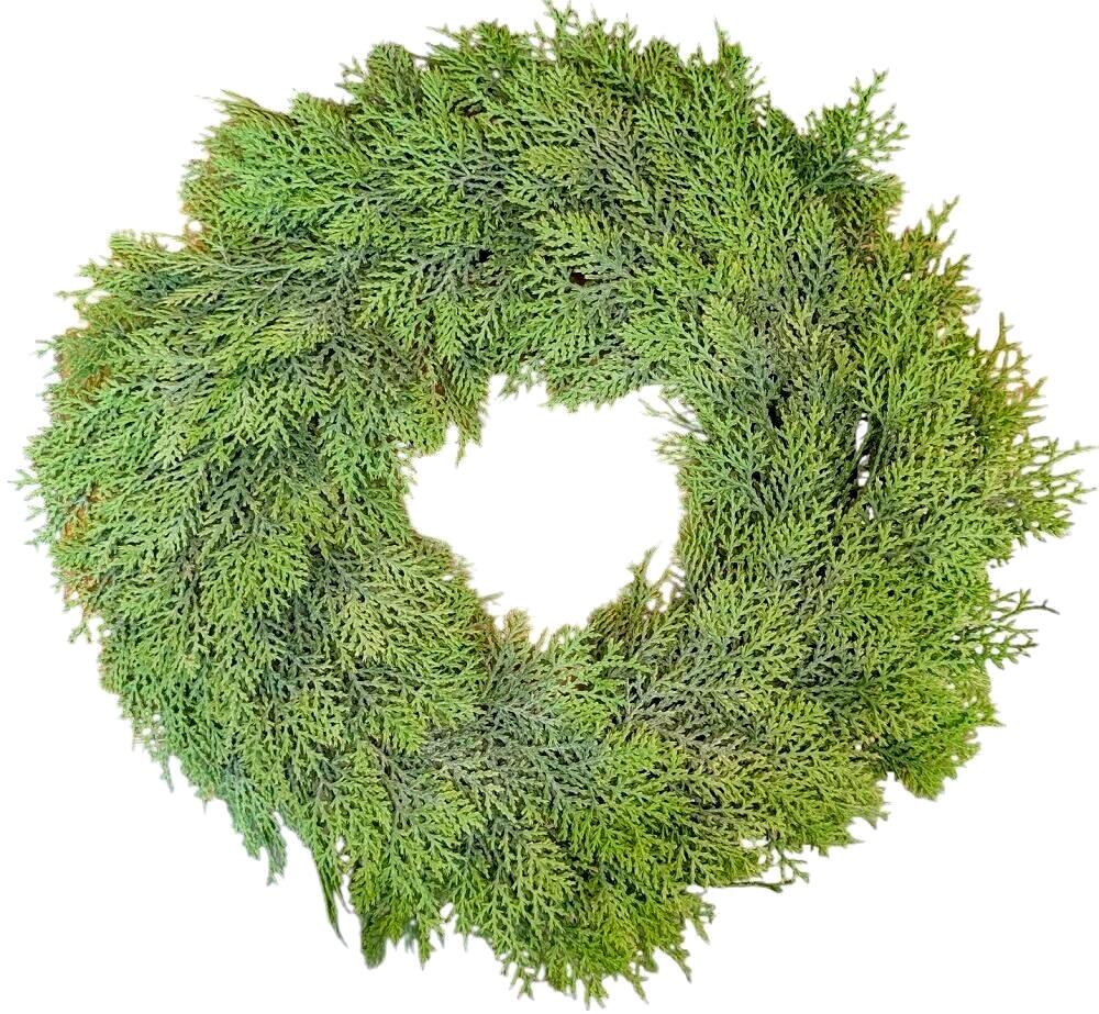 artificial christmas conifer leaf wreath base