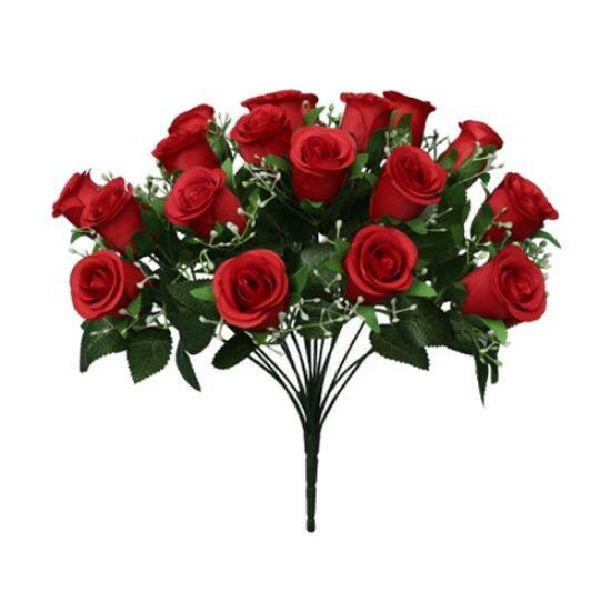artificial flowers 36cm rosebud bush