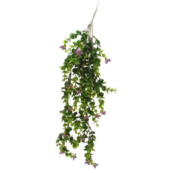 60cm PLASTIC TRAILING FLOWERING BUSH PURPLE