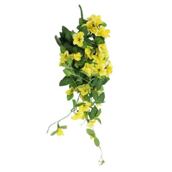 Artificial Flowers Trailing Morning Glory Bush yellow