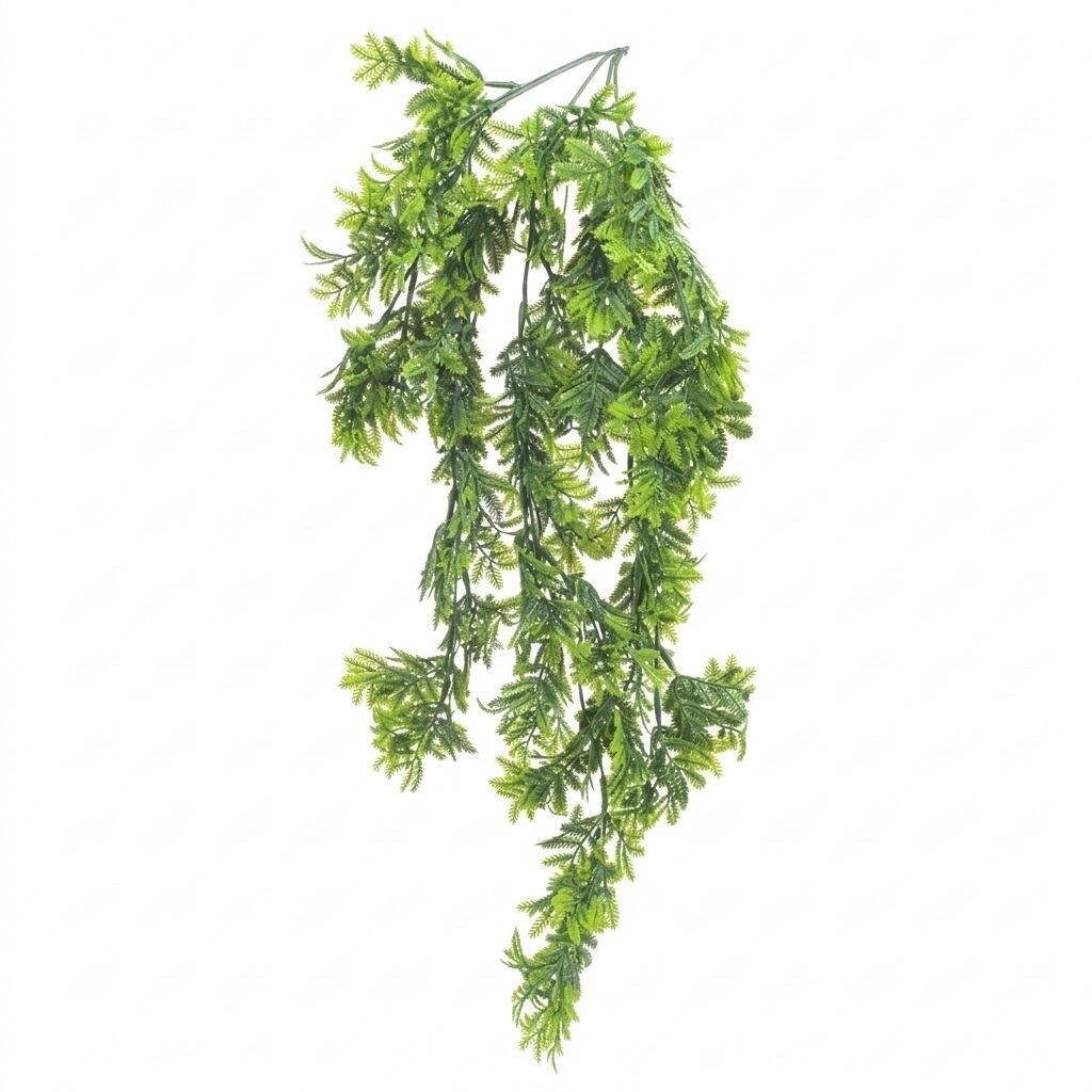 artificial trailing flowers for hanging baskets fern greenery