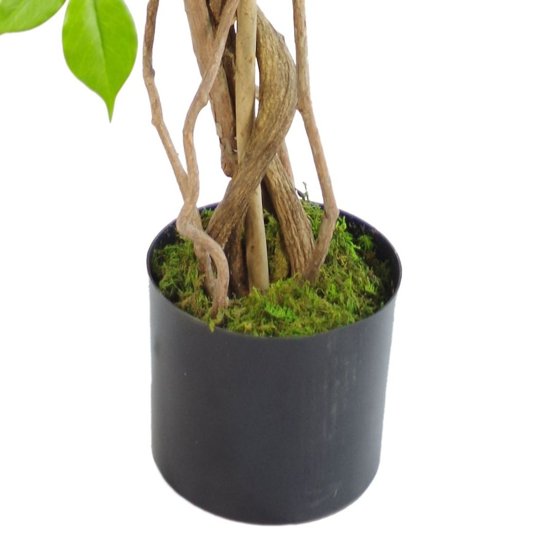 artificial planter with wisteria metal tree silver product image