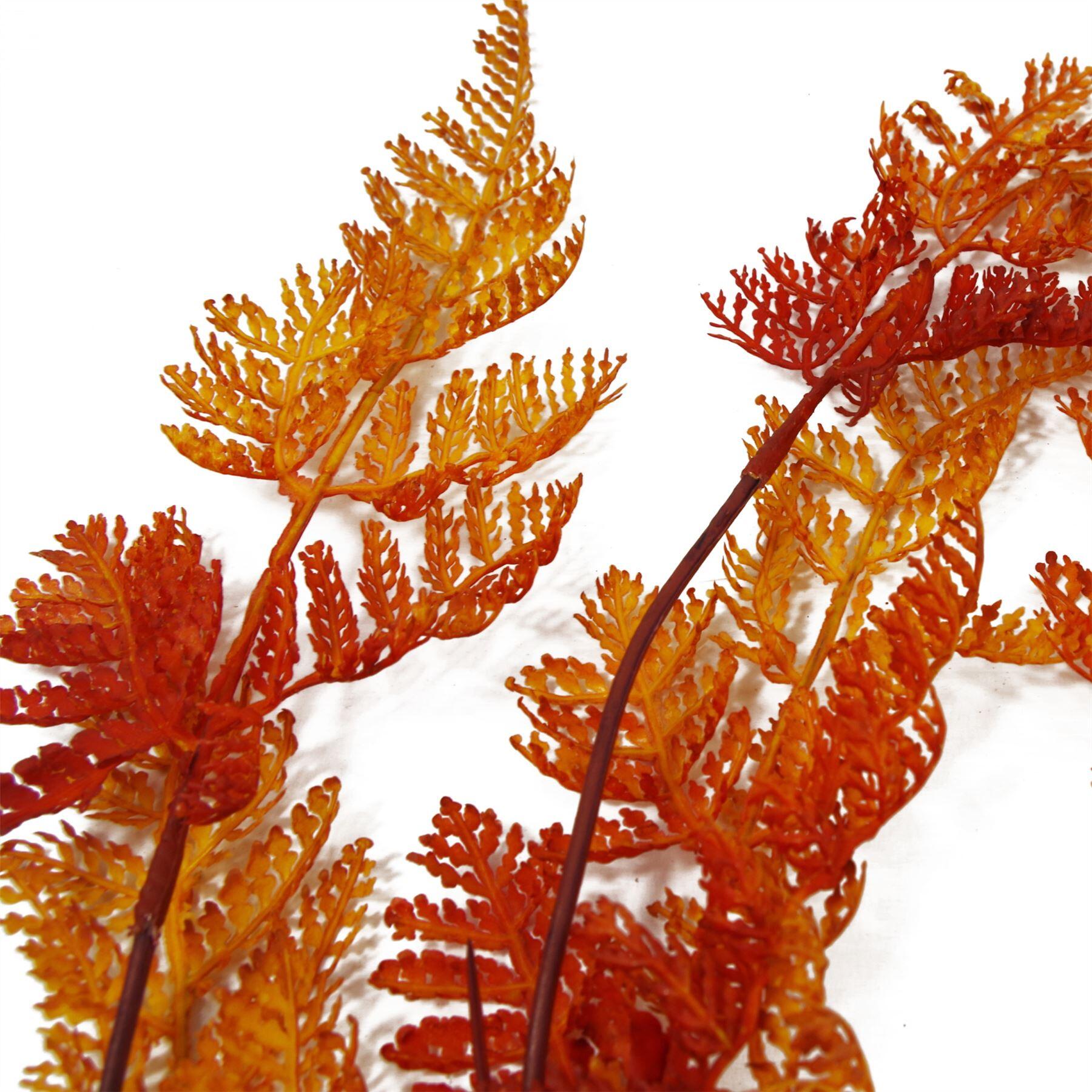 orange 100cm artificial autumn plant maidenhair fern product image