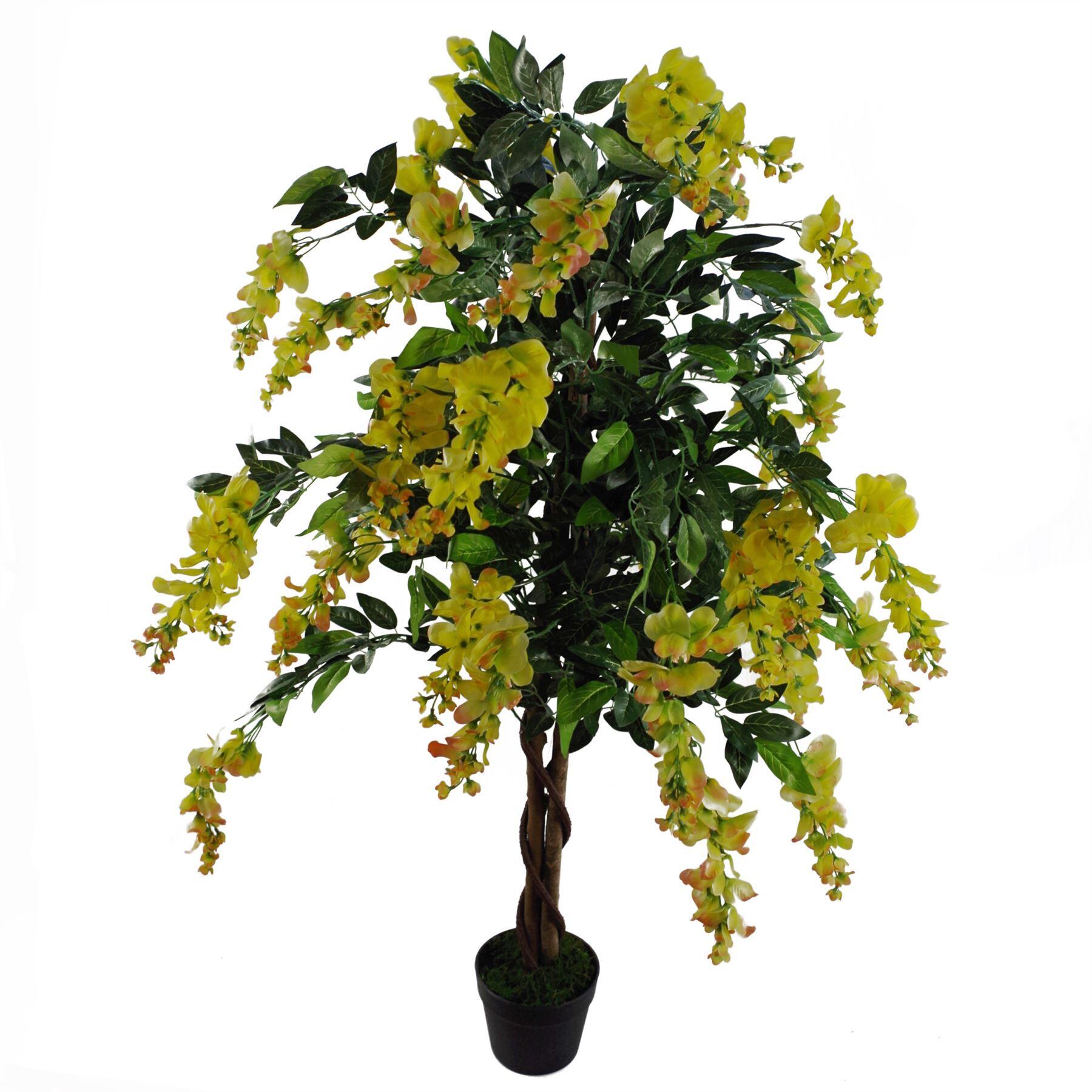 wisteria 120cm yellow tree artificial product image