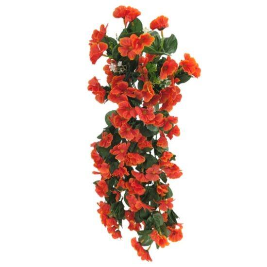 Artificial Flowers for Baskets 54cm Trailing Bush orange