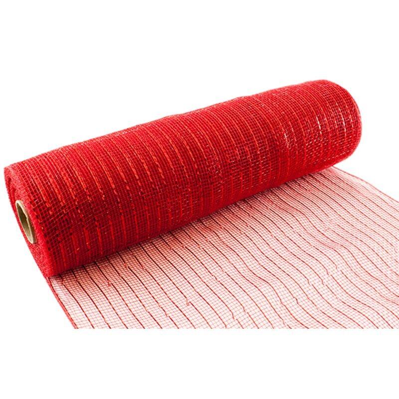 Eleganza Red Deco Mesh 10 Inch x 9.1m