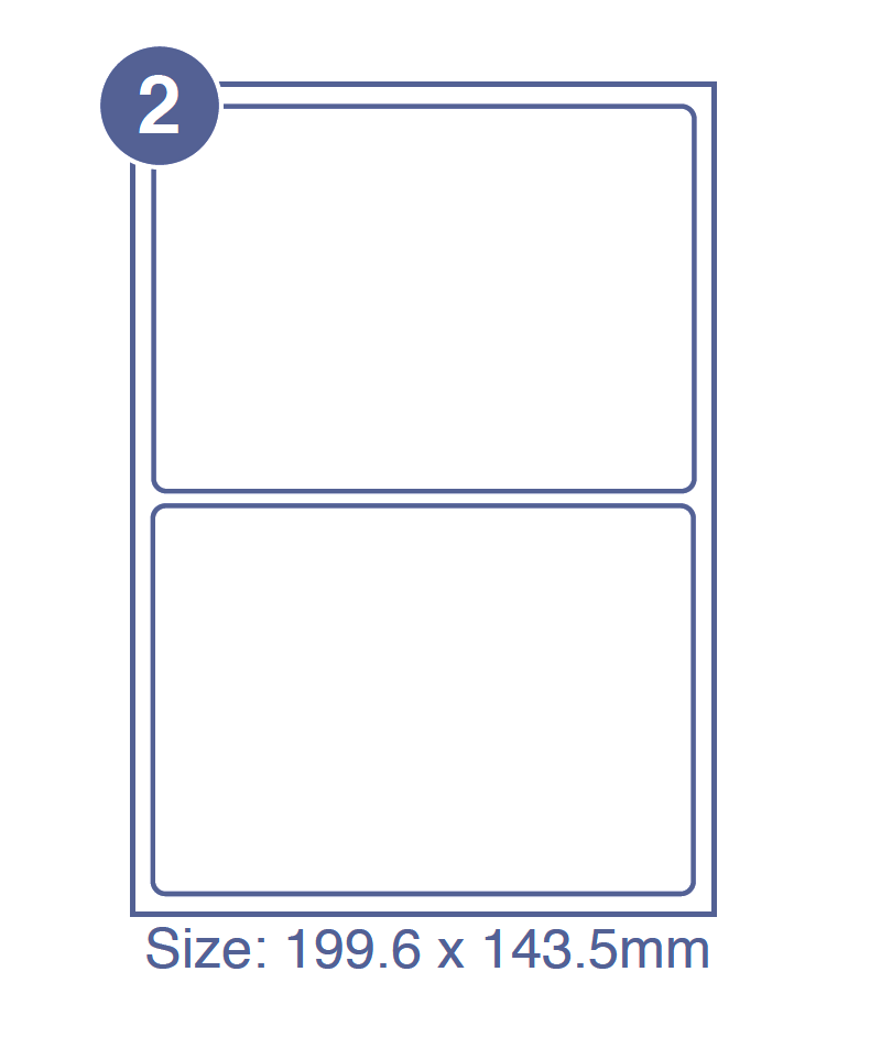 2 per blank labels printer software sheet