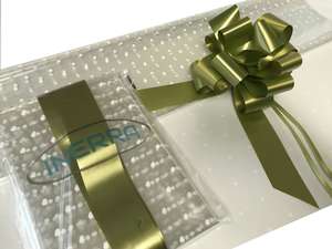 olive hamper wrapping kit gift basket christmas cellophane wrap and bow