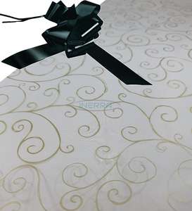 black  hamper wrap kit cellophane bow wrapping gold scroll