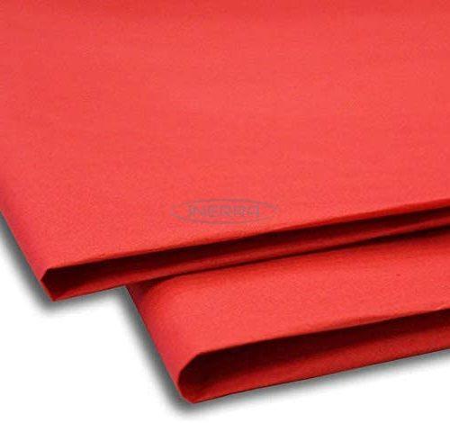 red tissue paper sheets
