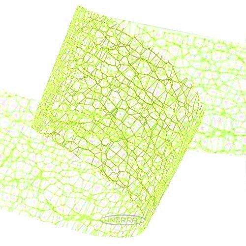 deco web webbing spider ribbon 2" 2 inch 50mm lime green