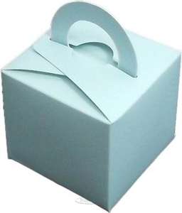 balloon box party  boxes blue