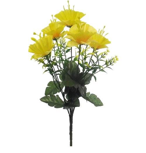 Artificial Yellow Daffodil Bush flowers