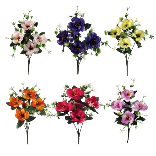 6 Pack Anemone Bunches - Artificial Flowers