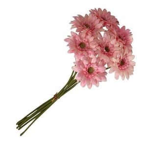 pink artificial flower bundle gerbera