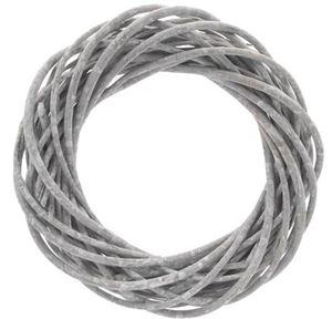 christmas florist grey wicker wreath ring 10 inch willow