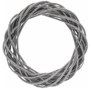 grey wicker willow wreath ring 14 inch making christmas large big